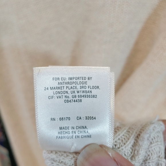 Moth Anthropologie Round Neck Long Sleeves Tunic Sweater Sz L Minimalist Popover - Picture 11 of 12